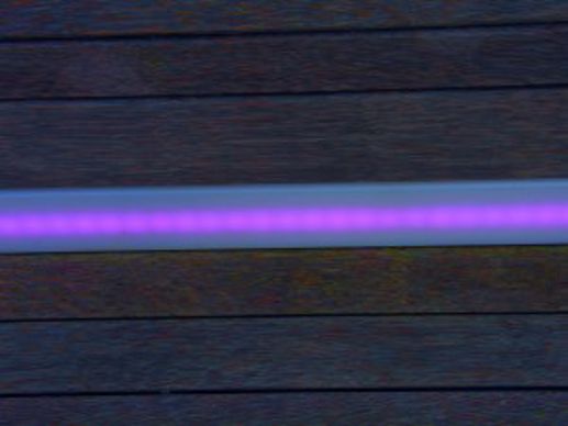 Rendu de la lame Led-Board multicolore la nuit